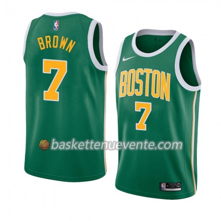 Maillot Basket Boston Celtics Jaylen Brown 7 2018-19 Nike Vert Swingman - Homme